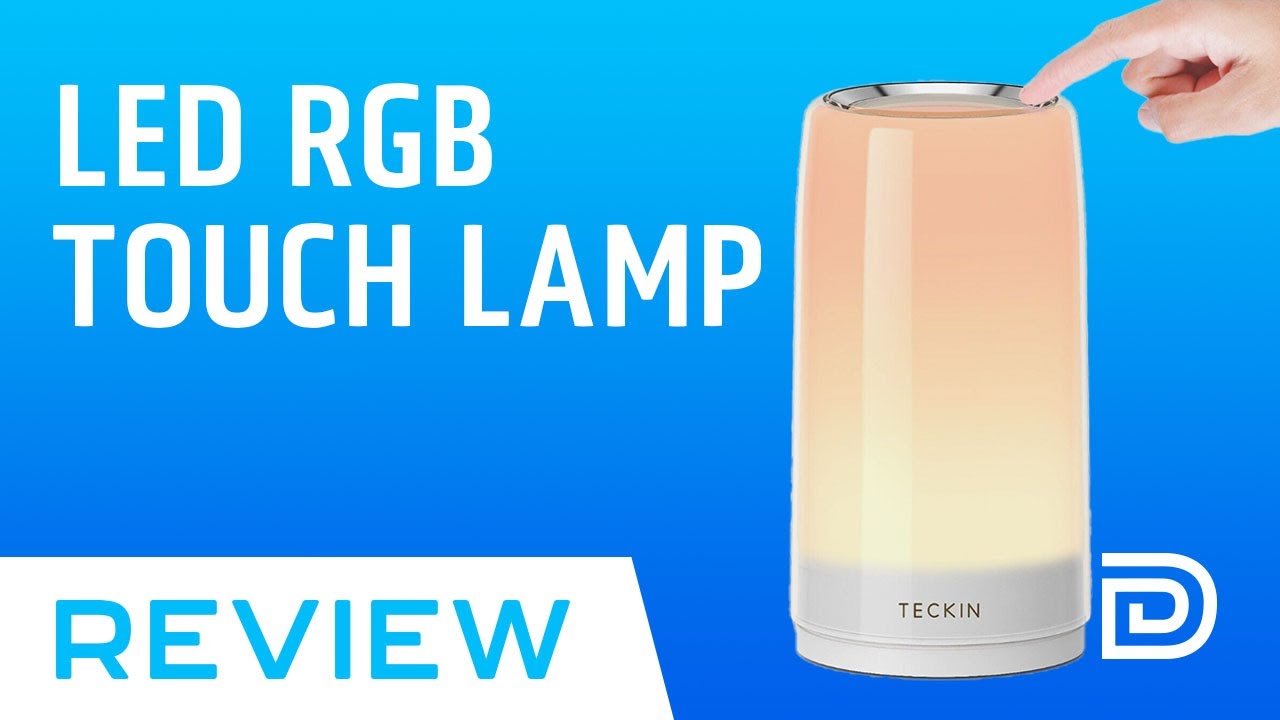 Led Rgb Touch Table Lamp Teckin Nightstand Lamp Review Youtube