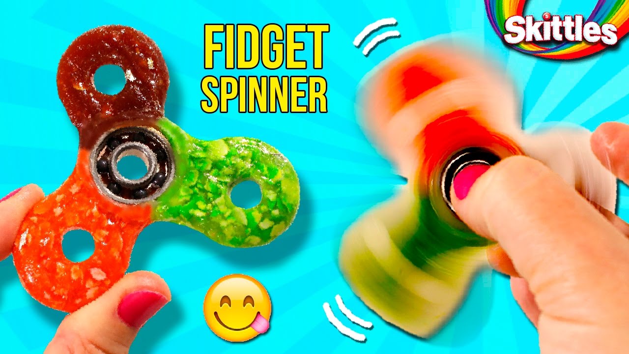 ¡¡FIDGET SPINNER Comestible!! * 🍬 Haz tu FIDGET SPINNER Casero con CARAMELOS SKITTLES 🍬