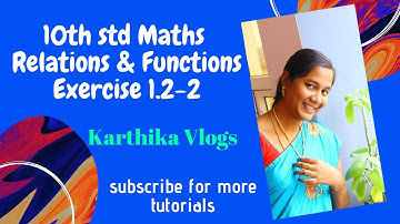 #10th std Maths New syllabus t.n 2019 - 2020 (Relations&Functions)Ex1.2-1
