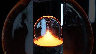 Liquid Fire. Frozen Mid-Air. Then Gone. 🔥🧊 #aivideo #asmrshorts #hypnoticvideo