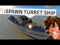Roblox war tycoon funny moments turret ship