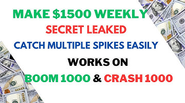 Catch Multiple Spikes Easily | Alligator RSI Latest Strategy for Boom 1000 and Crash 1000