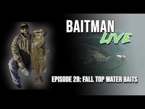 Baitman Live: Episode 26 Topwater Bait Selection Tips and Tricks