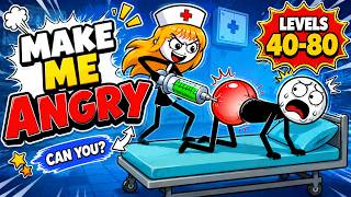 Can You Make Him Angry 😡 All Levels 40 - 80  Funny Puzzle Game screenshot 2
