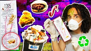 Letting TRASH CAN RECEIPTS Decide What i Eat for 24 HOURS! (IMPOSSIBLE FOOD CHALLENGE)