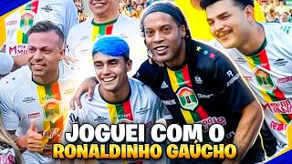 Thumbnail for JOGUEI UMA PARTIDA OFICIAL COM O RONALDINHO GAUCHO! *fiz 4 gols