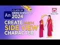Adobe Animate CC 2024 Advance Level: Create Side View WOMEN character | 2D Animation |Hindi | Part 1