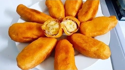 bánh khoai mì chuối chiên ||không cần bột //món ngon miền tây