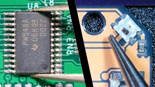 Microscopic Soldering with the Andonstar AD409 - Compilation #1 | makermoekoe