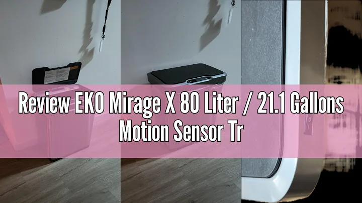 Review EKO Mirage X 80 Liter / 21.1 Gallons Motion Sensor Trash can, Brushed Stainless Steel