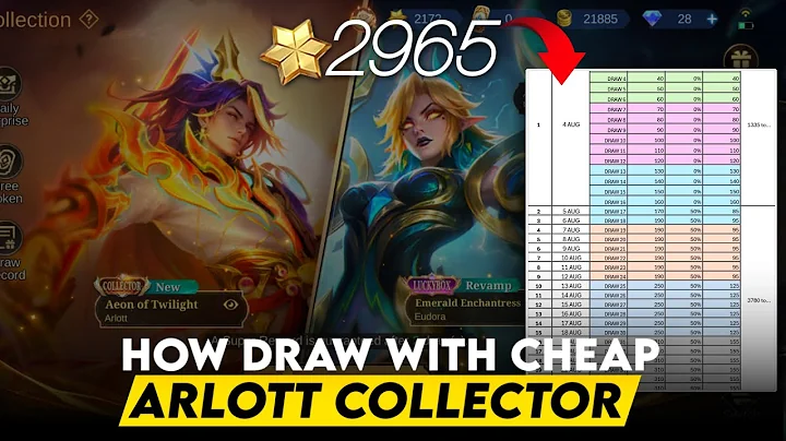 HOW DRAW ARLOTT COLLECTOR SKIN WITH CHEAP METHOD | MOBILE LEGEND 2025
