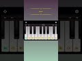 How to Play KGF on Piano #pianotutorial #kgf #piano #pianobeginners #mobilepiano #shorts #short
