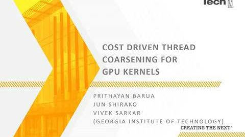 Cost Driven Thread Coarsening for GPU Kernels