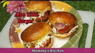 Aloo Tikki Burger Recipe | आलू टिक्की बर्गर | Veg Burger |Mummas Kitchen