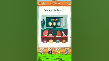Braindom 2 Level 123 || who won the lottery.