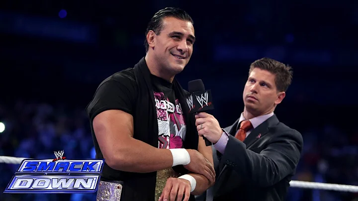 Alberto Del Rio puts Josh Mathews in the Cross Arm...