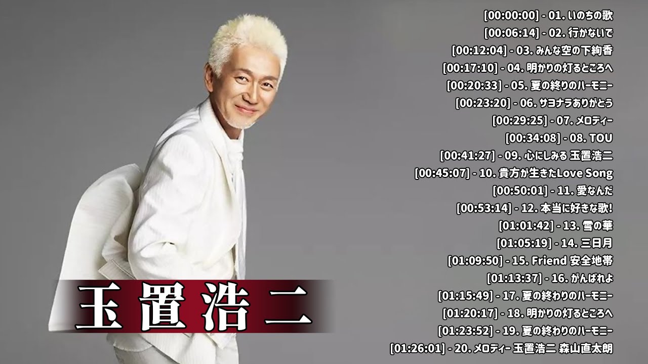 玉置浩二ショー 2021 Koji Tamaki 人気曲 メドレー ❣️️ Best