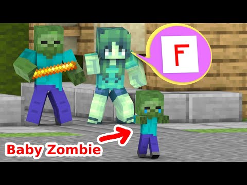 Baby Zombie Was Kicked Out Of The House - Monster School Minecraft Animation