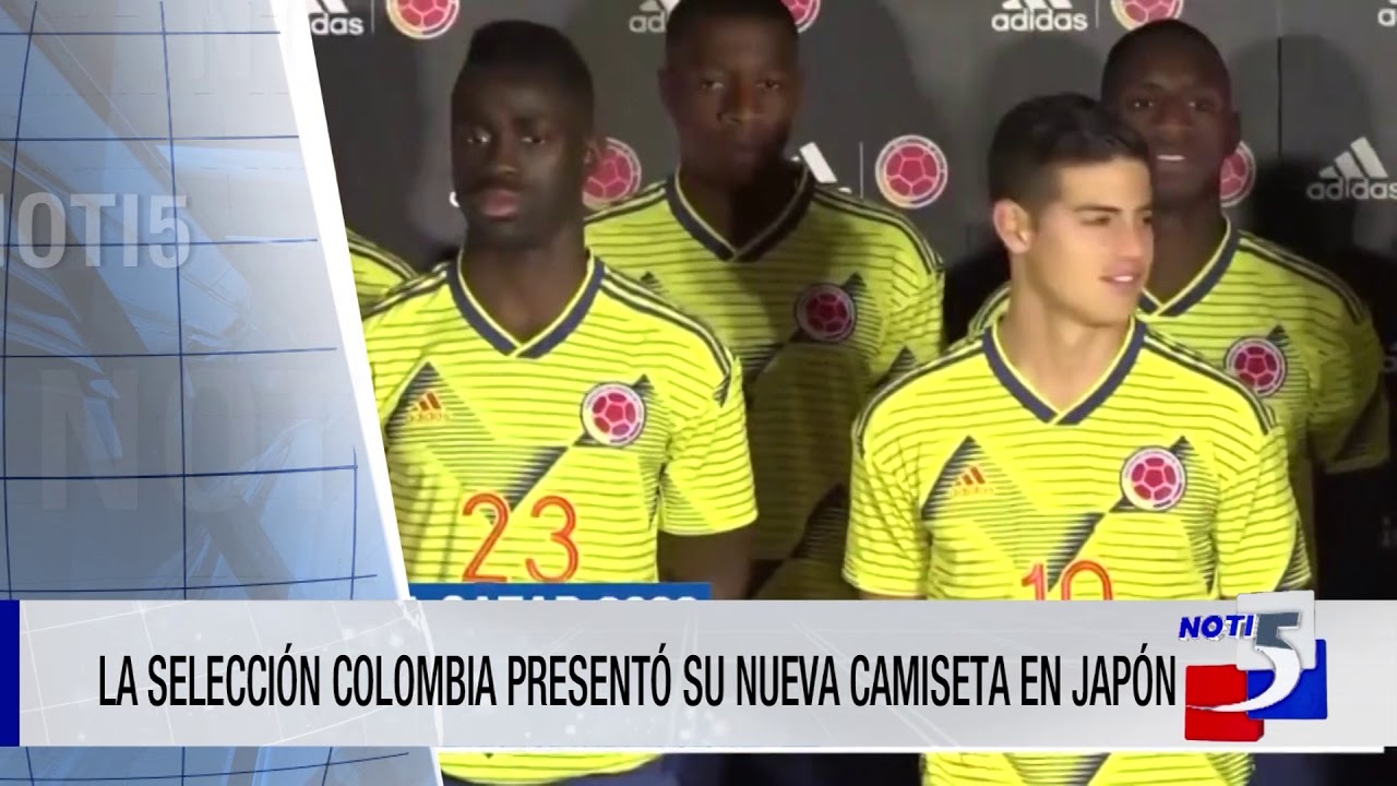 La selección colombia presentó su nueva camiseta showroom job