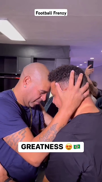 Ronaldo meets Adriano | Footballing ROYALTY 😍🇧🇷
