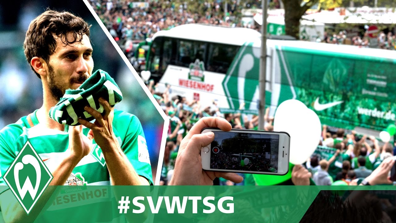 Santiago Garcia & Zlatko Junuzovic bedanken sich bei Fans | Werder Bremen - TSG Hoffenheim 3:5 football score