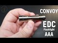 Нержавеющий фонарь - Convoy AAA EDC (CREE XPE2 5000K)