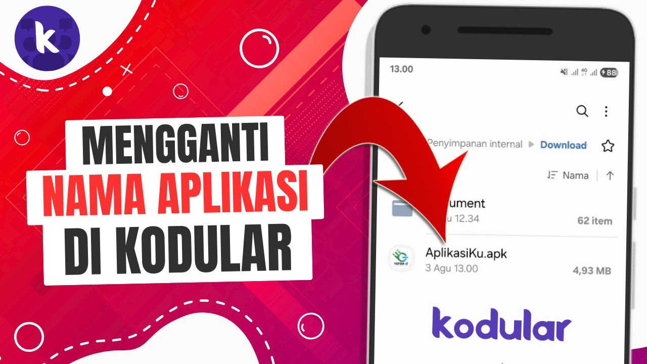 Cara Mengganti Nama Aplikasi Android di Kodular