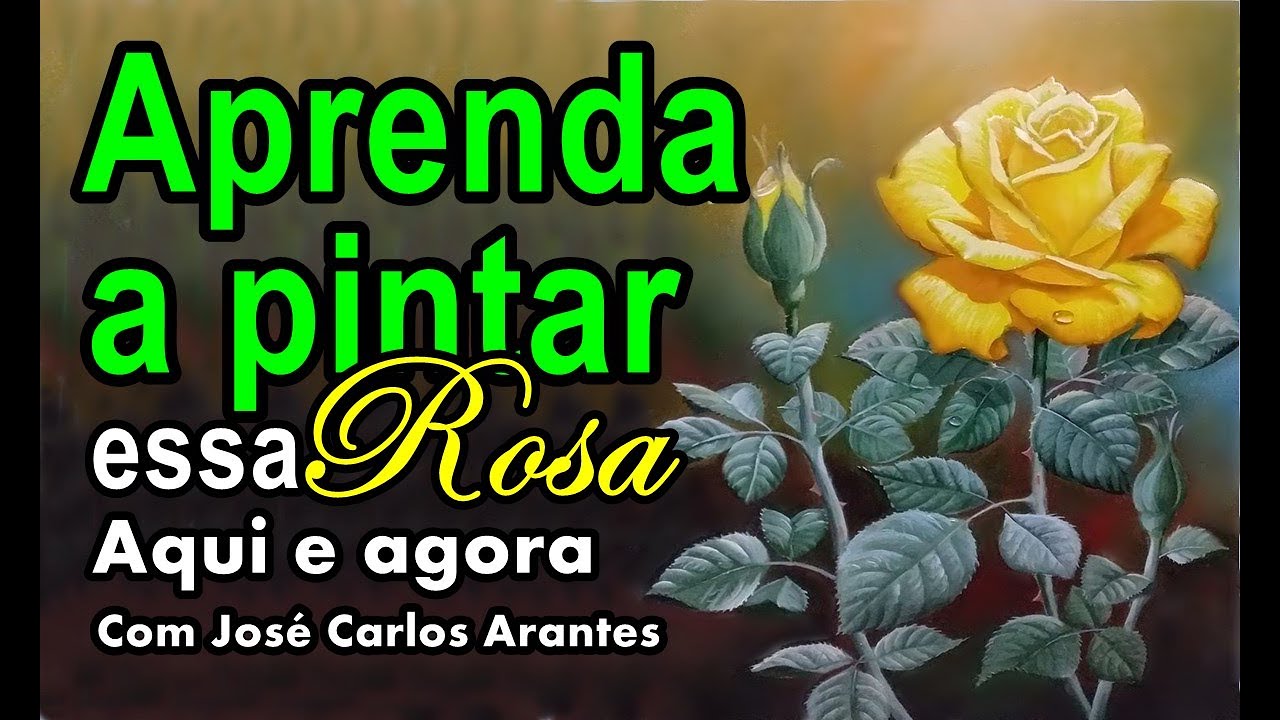 Como pintar rosa amarela