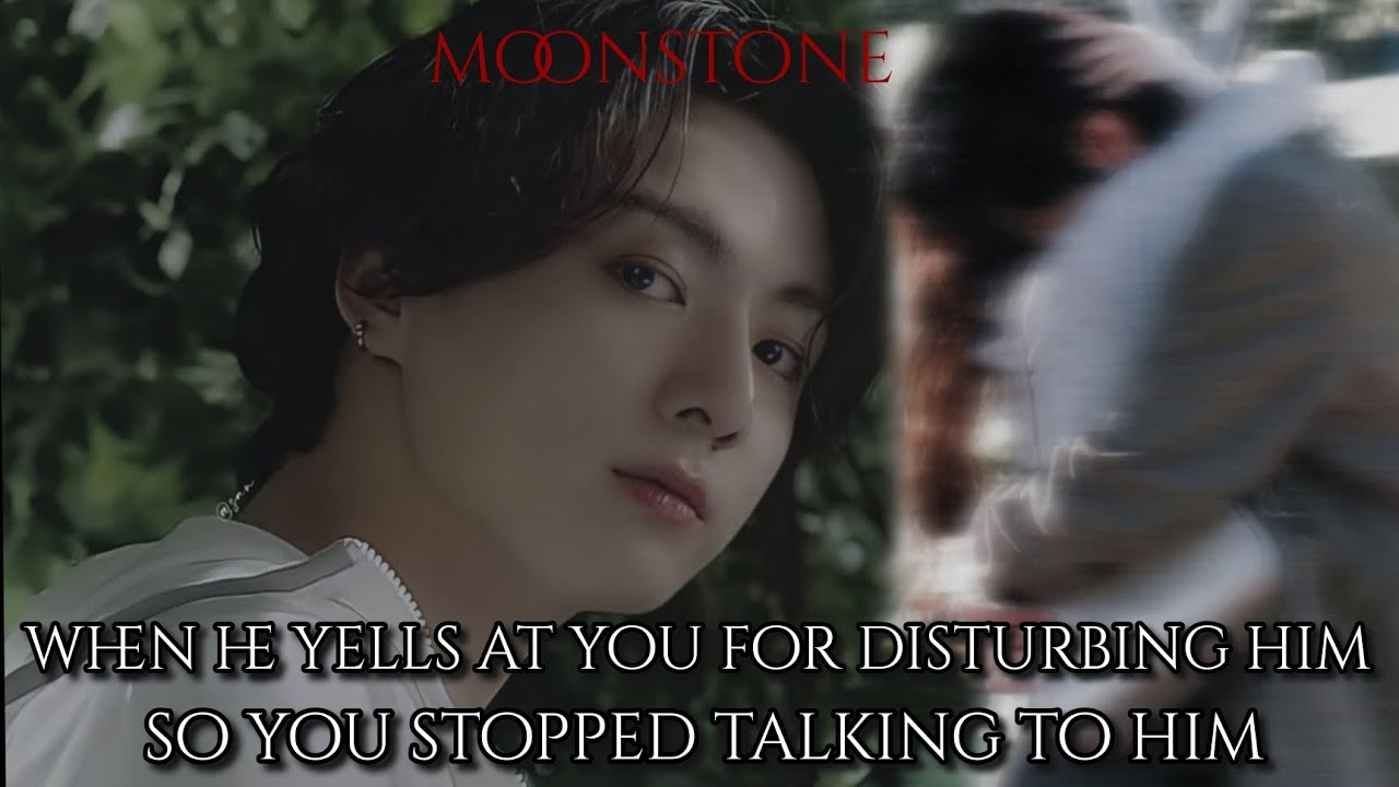 When he yells at you for disturbing him so you stopped talking to him to not - || Jungkook oneshot