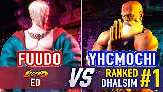 SF6 🤜 Fuudo (Ed) vs Yhcmochi (#1 Ranked Dhalsim) 🤛 Street Fighter 6 High Level Gameplay