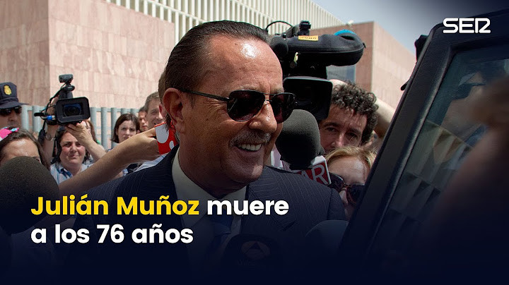 Julián Muñoz muere a los 76 años