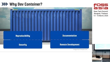 Dev Containers: The Ultimate Hack to Fix Messy Developer Setups, Manivannan Selvaraj | FOSSASIA 2025