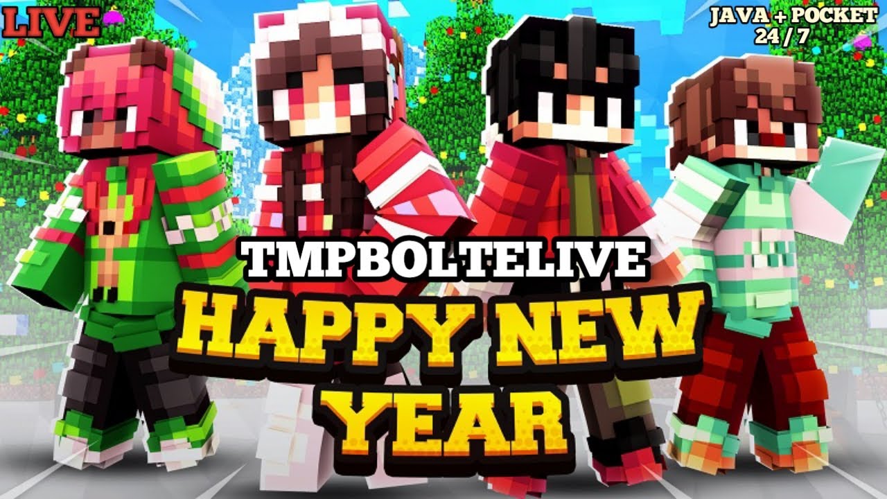 MINECRAFT SURVIVAL SMP WITH SUBSCRIBER'S | HAPPY NEW YEAR | 24/7 SERVER ...