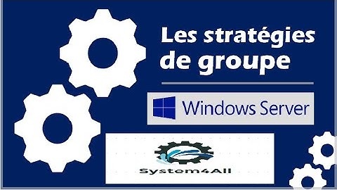 La création et la configuration des objets de stratégie de groupe (GPO) windows server 2012