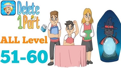 Erase puzzle:delete one part brain test all Level 51to60 #trydra #Erasepuzzle:deleteonepartbraintest