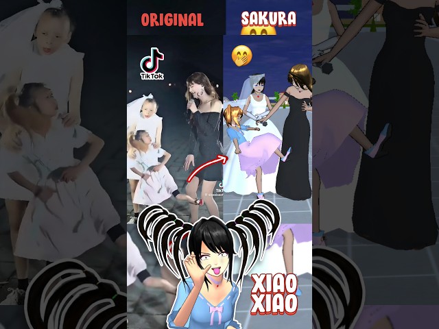 Xiao Xiao Kick- Original VS Meme 🤣 #sakuraschoolsimulator #shorts #tiktok #funny #meme #fyp #viral class=