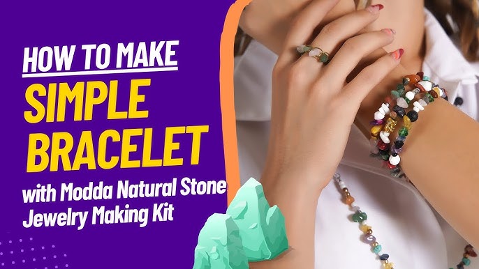 MODDA Natural Stone Jewelry Making Kit with Video Course, Includes Crystal,  Lava, Chakra Beads, Necklace, Bracelet, Earrings, Ring Supplies, Crafts for  Adults, Beginners, Gift for Teens, Girls, Women : : Home