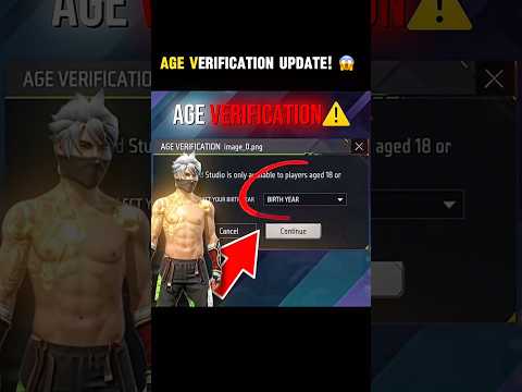 Age Verification Update!😱 #wantedgamingff #freefiremax #garenafreefire #freefire