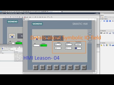 TIA Portal: How to insert/add  and configure Symbolic IO on HMI  in TIA portal?  HMI Leason - 04