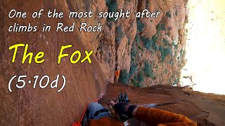 The Fox, Maybe the most sought after single pitch trad line in Red Rock.