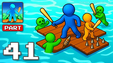 Zombie Raft - Gameplay Walkthrough Part 41 - Craft Upgrade Rule The Sea (iOS, Android)