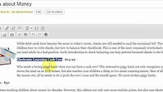 Amazon Affiliate Tutorial - Add Amazon Links into a Wordpress Post