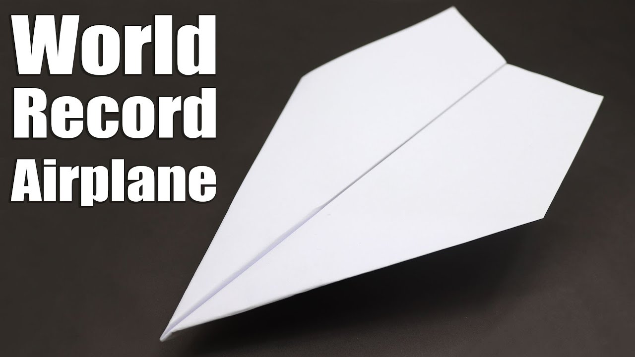 How to make the world record paper airplane suzanne