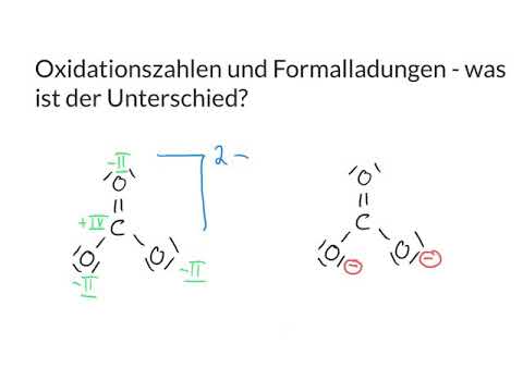 Video: Unterschied Zwischen Formaler Ladung Und Oxidationszustand