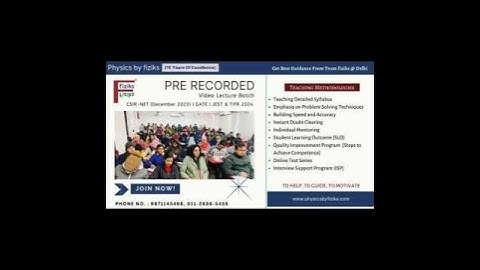 Be a part of disciplined  learning with Physics by fiziks | CSIR NET | Physical Science
