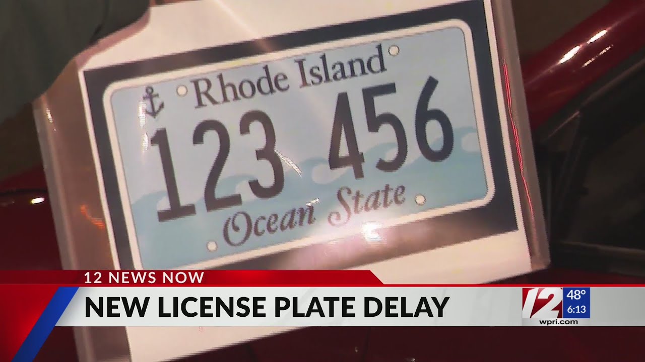New RI license plate distribution delayed YouTube