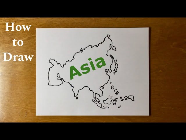 doodle freehand drawing of asia map 13079268 PNG