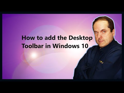 How to add the Desktop Toolbar in Windows 10