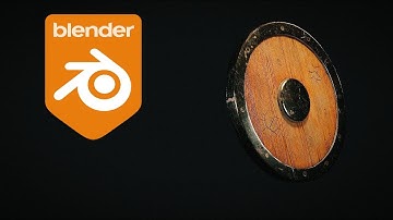 Easy Shield Low poly (Modeling, Sculpting, Textures) - 3D Modeling Process | Tutorial Blender