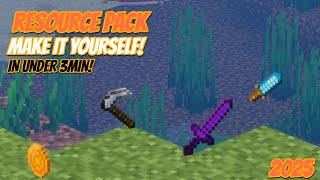 Make your OWN Texture pack in Minecraft 2025! (Under 4min)